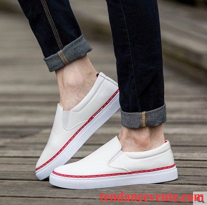 Achat Mocassin Homme Homme Respirant Été Derbies Tendance Décontractée Blanc Paresseux Ambre