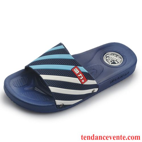 Achat Pantoufles Homme Personnalité Confortable Porter Homme Authentique Chaussons Décontractée Marine