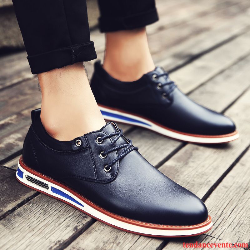 Acheter Des Derbies Homme Tendance Homme Plus De Velours Jeunesse Décontractée Entreprise Tous Les Assortis Hiver Angleterre Chaussures En Coton Blé