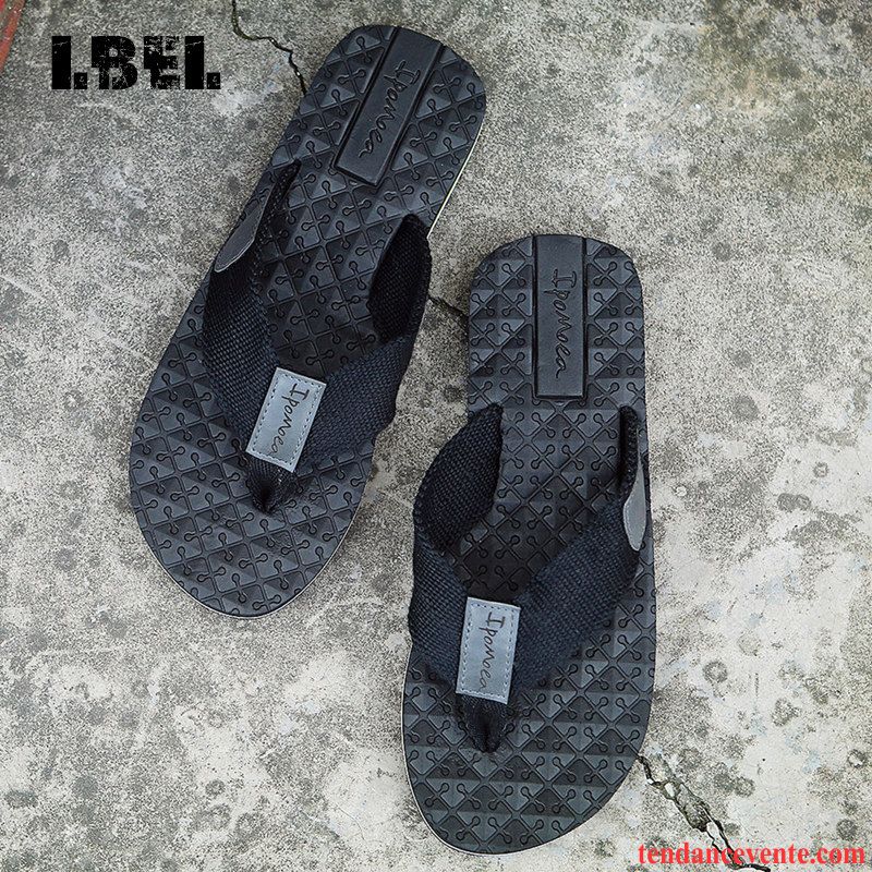 Basket Chaussure Homme Antidérapant Homme Été Plage Mode Chaussons Semelle Épaisse Étudiant Tendance Rouge