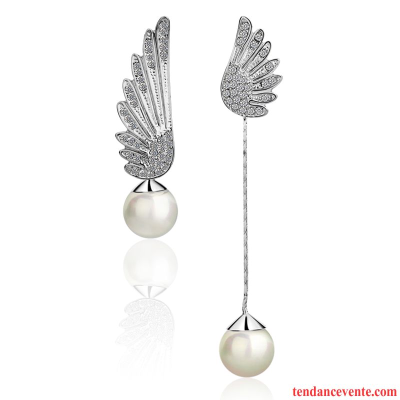 Bijoux En Argent Femme Longue Section Aile Accessoires Simple Tassel Or