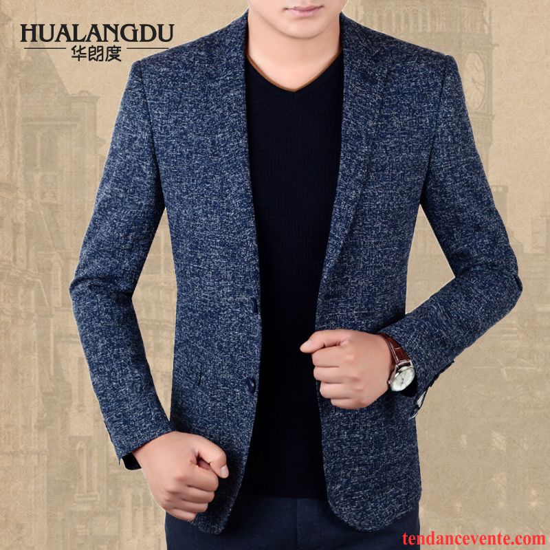 Blazer Cuir Aviateur Costume Légère L'automne Homme Décontractée Pardessus Vente