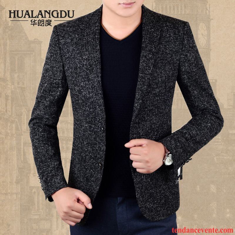 Blazer Cuir Aviateur Costume Légère L'automne Homme Décontractée Pardessus Vente