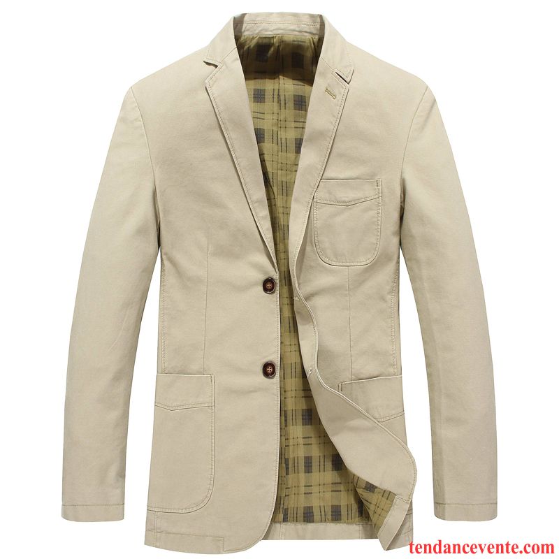 Blazer Cuir Matelassé Homme Décontractée L'automne De Travail Matelassé Homme Une Veste Costume Pardessus Slim Pas Cher