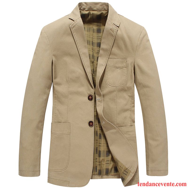 Blazer Cuir Matelassé Homme Décontractée L'automne De Travail Matelassé Homme Une Veste Costume Pardessus Slim Pas Cher