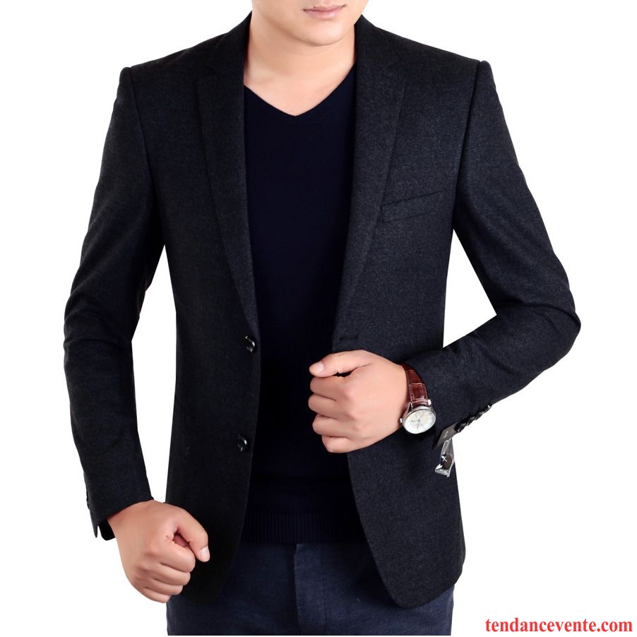 Blazer D Hiver Homme Marque Mode Slim Jeunesse Hiver Pardessus L'automne Décontractée Homme Veste Une Veste Tendance Pas Cher