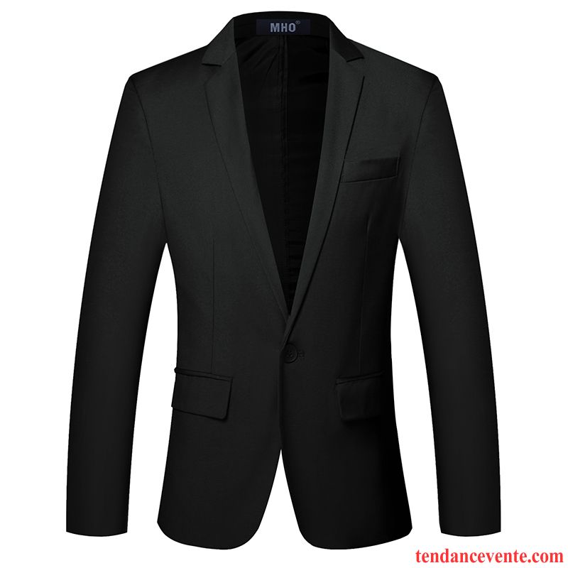 Blazer D Été Homme Étudiant Slim Jeunesse Pardessus Hiver Une Veste Tendance Décontractée Homme Bleu L'automne La Mode Costume Ambre Pas Cher