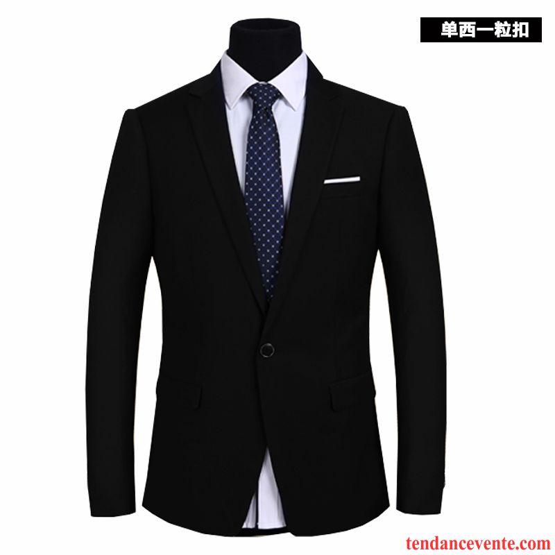 Blazer Faux Cuir Homme Mode Pardessus L'automne Homme Une Veste Costume Décontractée Slim Tendance