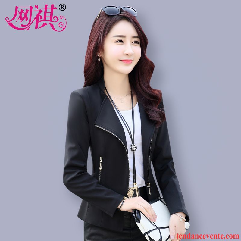 Blazer Femme Blanche Femme Renforcé Longues Hiver Pardessus Décontractée Tendance Blazer L'automne Vêtements D'hiver Dame Court Rouge