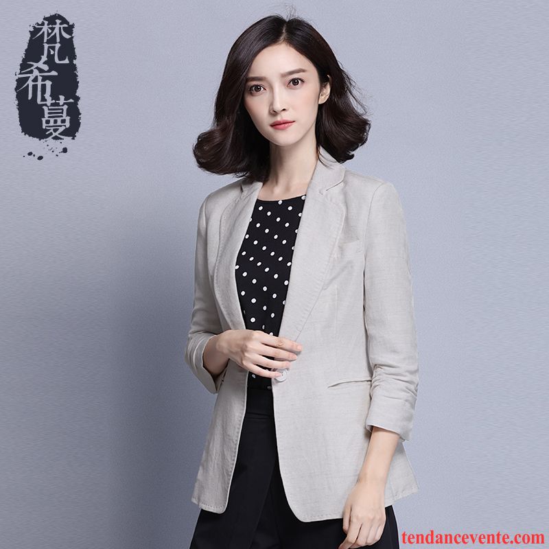 Blazer Femme Classique Matelassé Femme Slim Tous Les Assortis Décontractée Blazer Pardessus L'automne Chameau