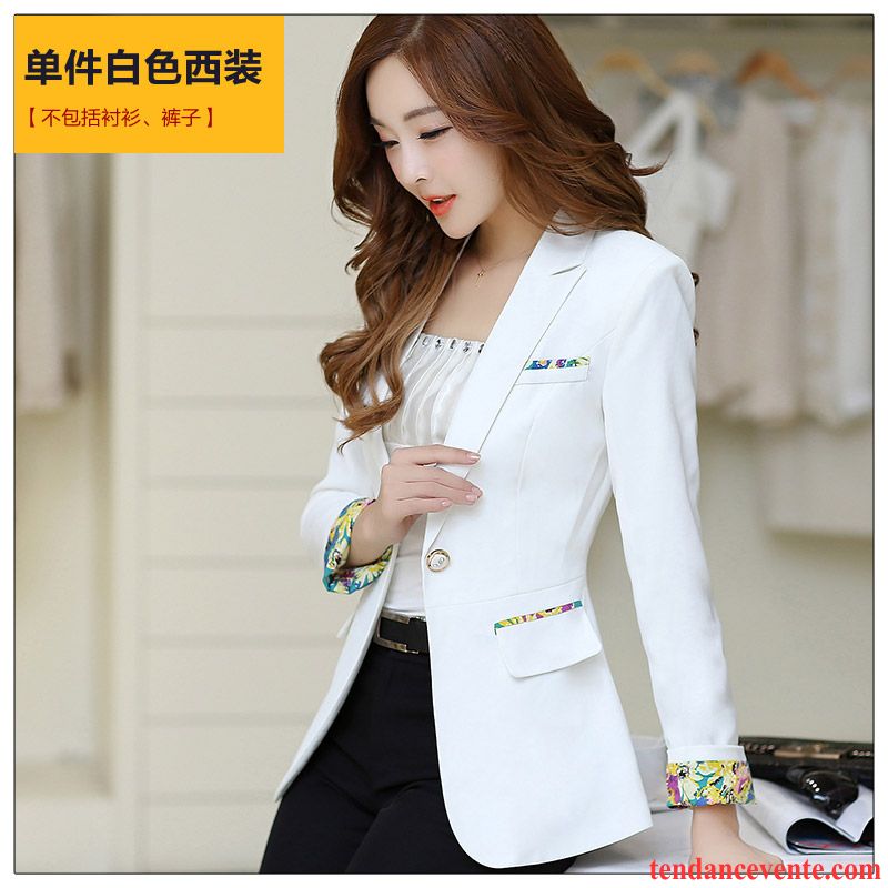 Blazer Femme Cuir Femme Décontractée Pardessus Longue Slim L'automne Costume Blazer Tendance Hiver Longues Tomate