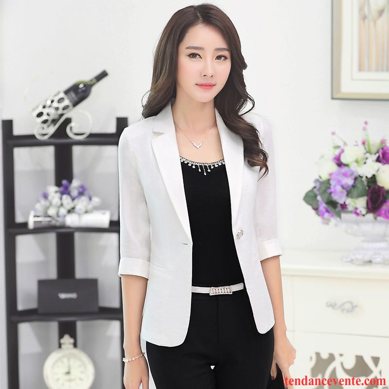 Blazer Femme Hiver Épais Femme Longues Pardessus L'automne Slim Court Blazer Professionnel Costume Matelassé Rose