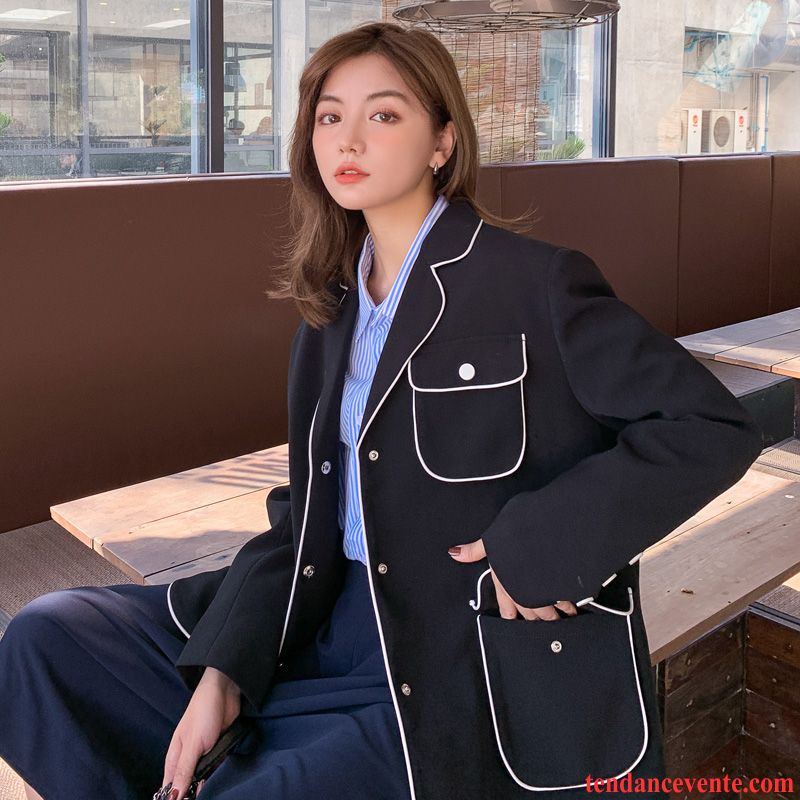 Blazer Femme Pardessus Tendance Une Veste Printemps Rétro