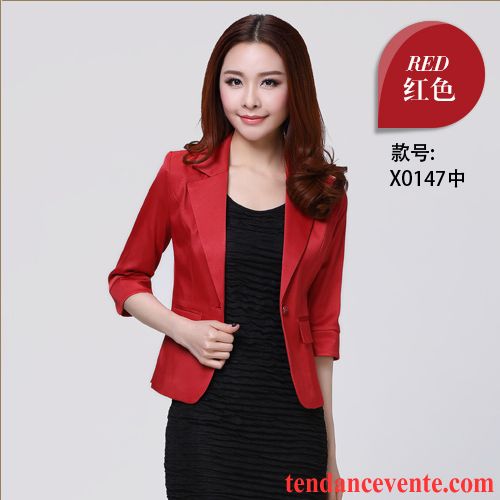 Blazer Femme Simili Cuir Décontractée Blazer Courte Pardessus Femme Légère Tendance Slim L'automne Saumon