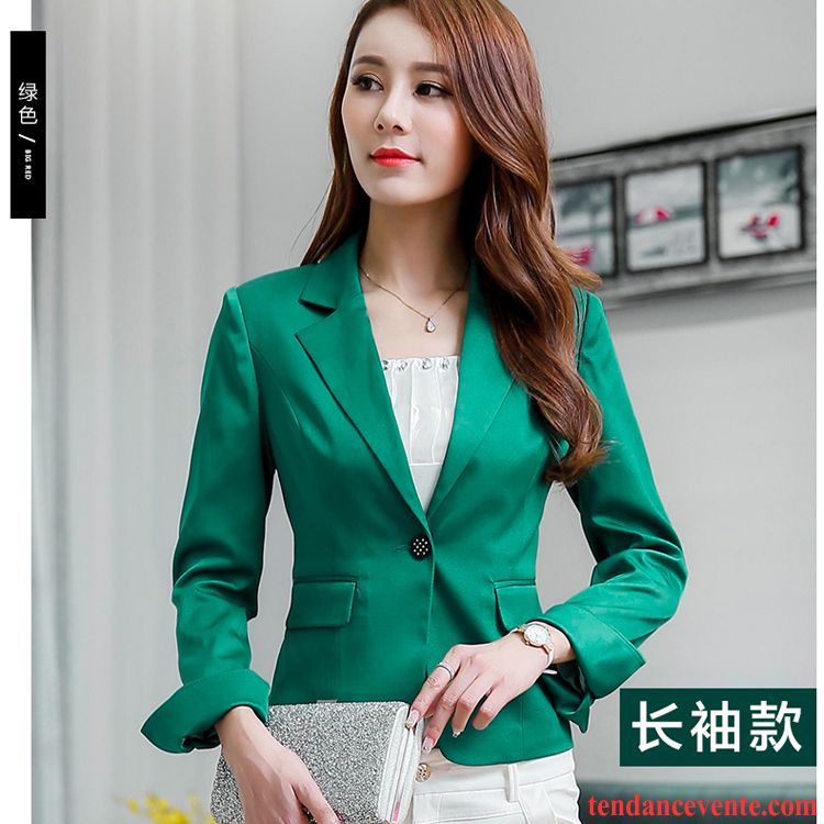 Blazer Femme Simili Cuir Décontractée Blazer Courte Pardessus Femme Légère Tendance Slim L'automne Saumon