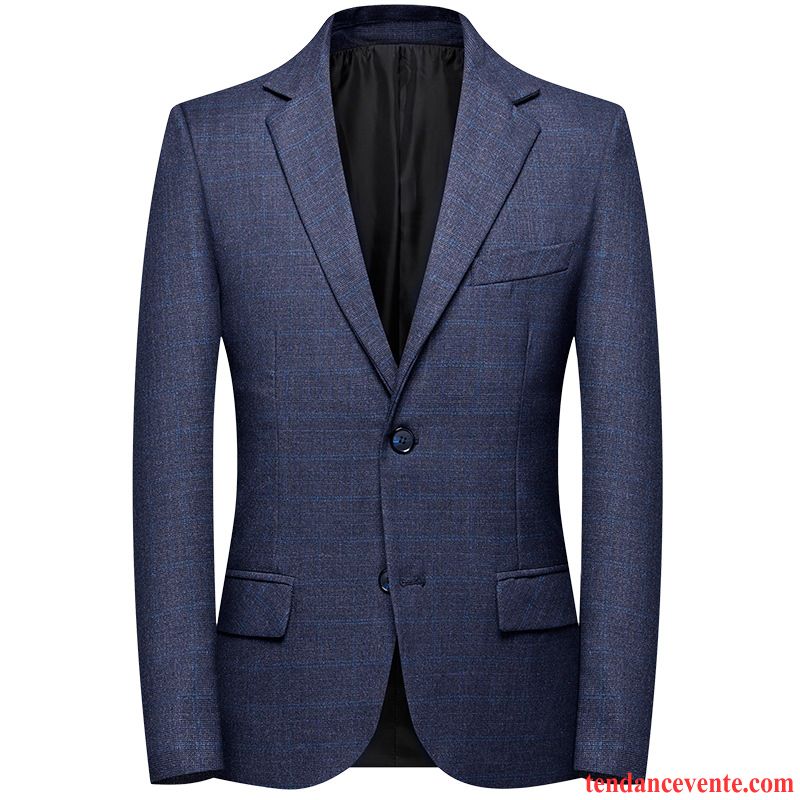 Blazer Homme L'automne Pardessus Printemps Slim Costume Smoking Rouge