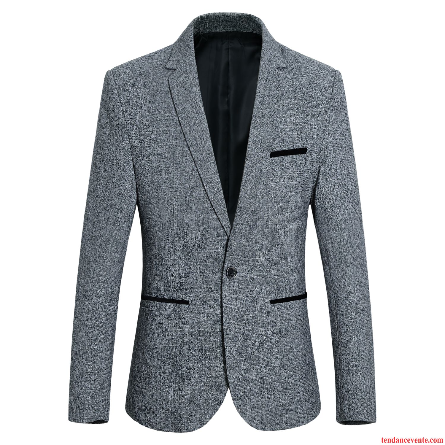 Blazer Homme Slim Costume Pardessus Décontractée Tendance Tous Les Assortis Bleu