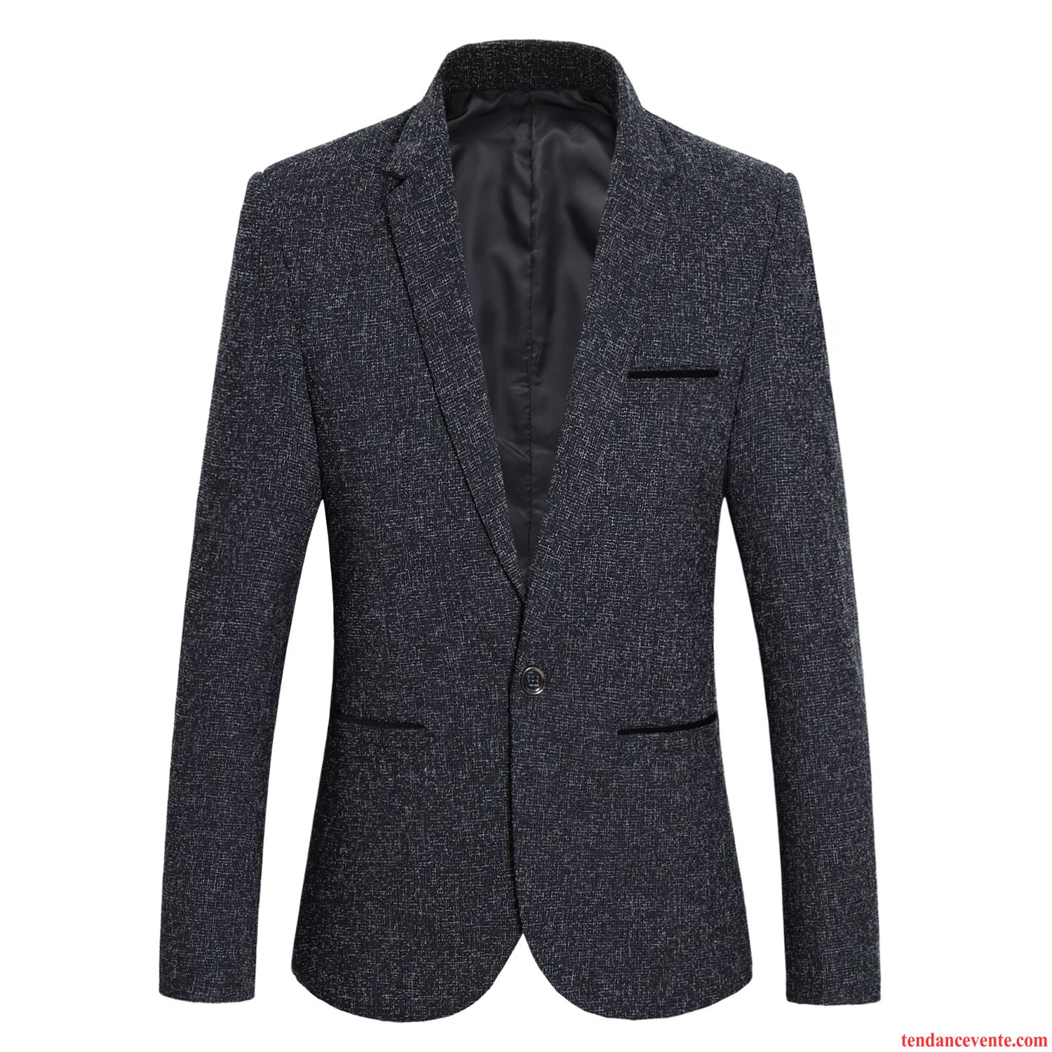 Blazer Homme Slim Costume Pardessus Décontractée Tendance Tous Les Assortis Bleu