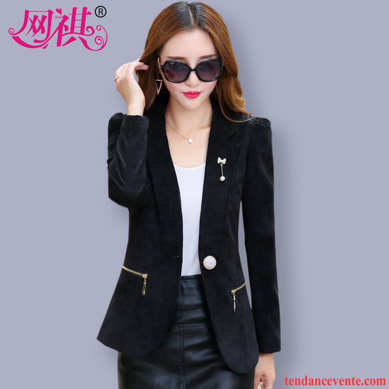 Blazer Longue Femme Noir Marque Femme Tendance Vêtements D'hiver Dame Court Blazer Décontractée Pardessus L'automne Renforcé Mauve