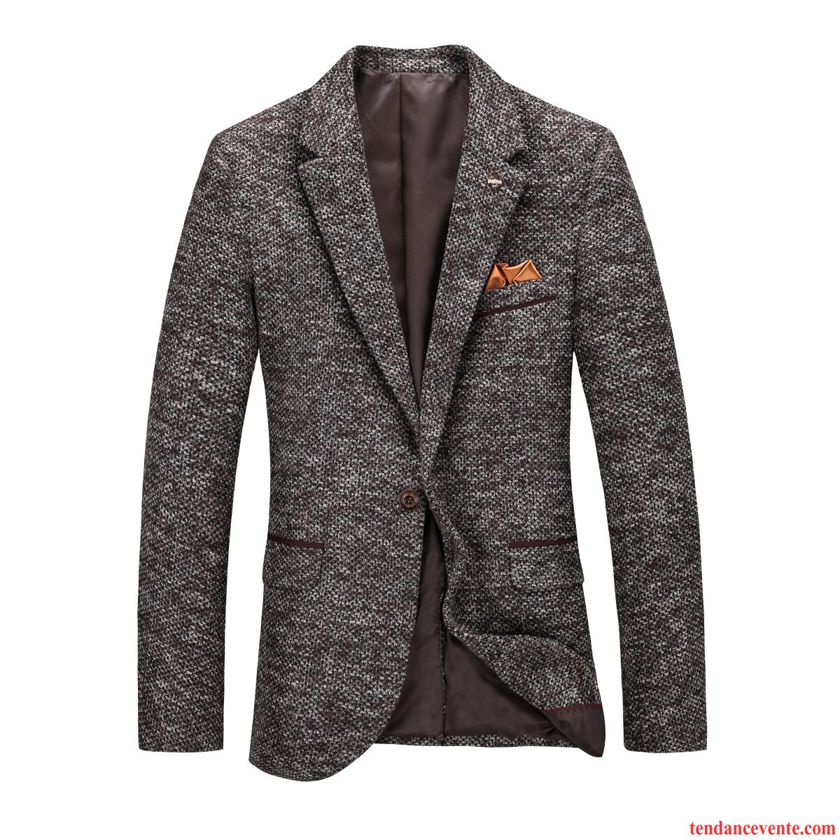 Blazer Manteau Homme Jeunesse De Laine Slim Homme Décontractée Pardessus L'automne Britanique Hiver Tendance Pas Cher