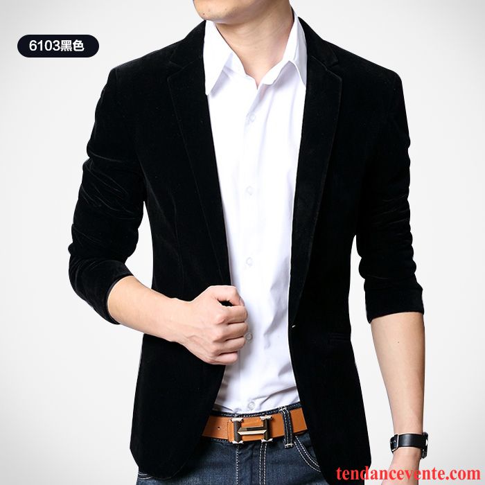 Blazer Mi Saison Homme Décontractée Pardessus Jeunesse Homme Tendance Mode L'automne Britanique Slim Une Veste Vente