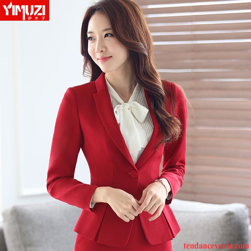 Blazer Noire Cintrée Femme Décontractée Professionnel Une Veste Blazer Femme Slim Hiver Longues Pardessus L'automne Chameau