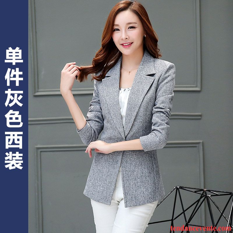 Blazer Originale Femme Blazer Longues Pardessus Taillissime L'automne Hiver Printemps Femme Slim