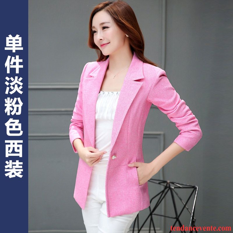 Blazer Originale Femme Blazer Longues Pardessus Taillissime L'automne Hiver Printemps Femme Slim