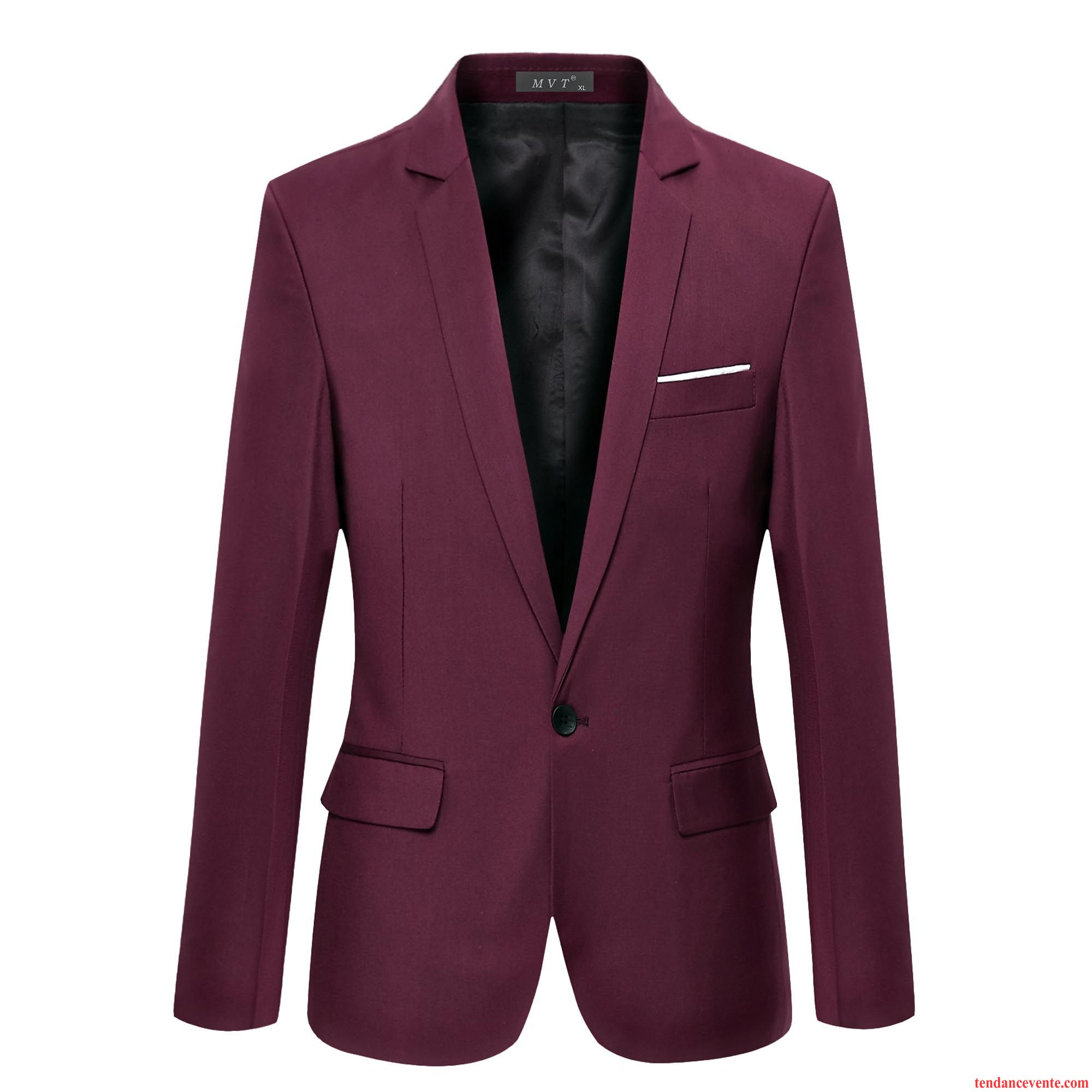 Blazer Velours Homme Noir Tendance Homme Hiver Décontractée Britanique Slim Bleu Pardessus L'automne Une Veste Étudiant Pas Cher