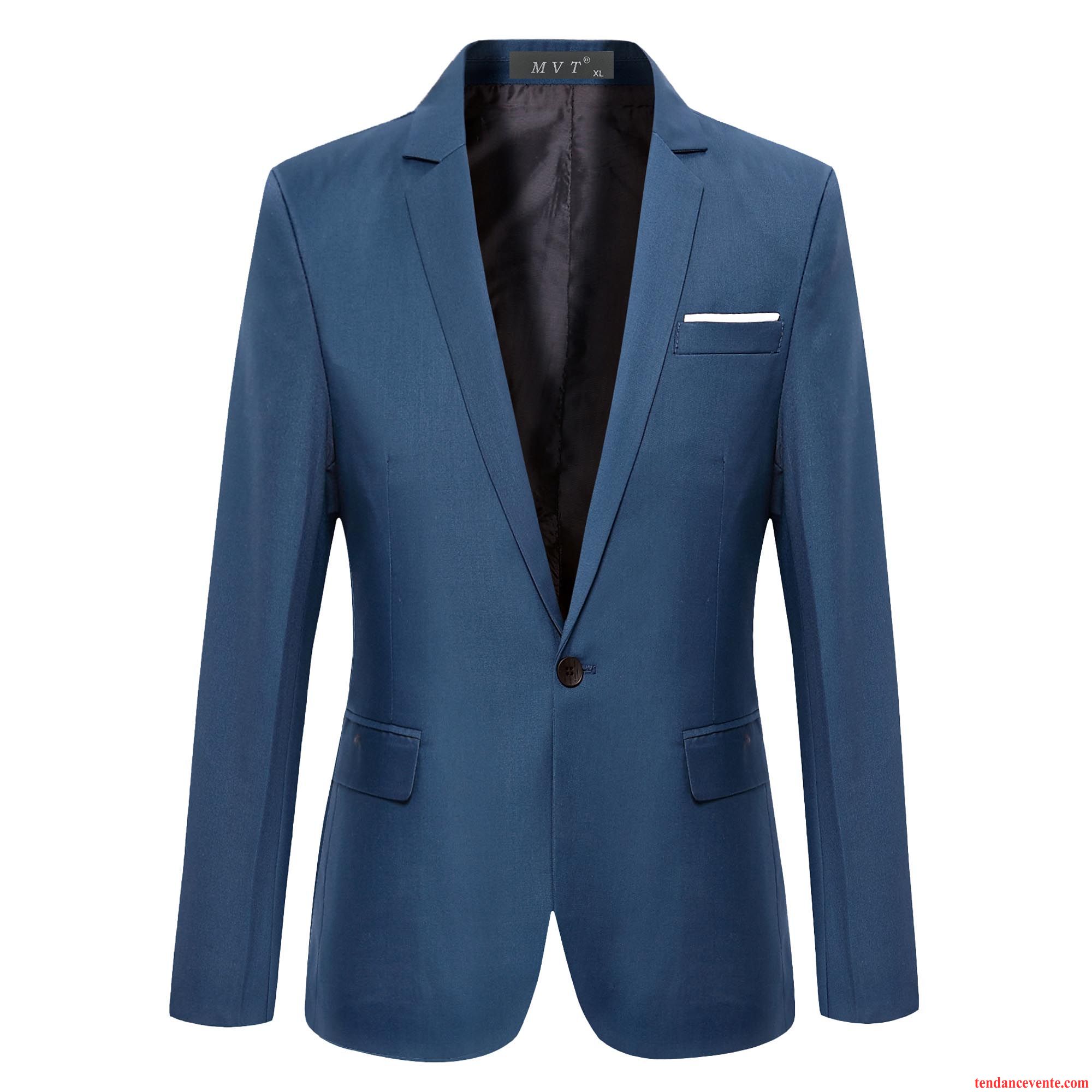 Blazer Velours Homme Noir Tendance Homme Hiver Décontractée Britanique Slim Bleu Pardessus L'automne Une Veste Étudiant Pas Cher