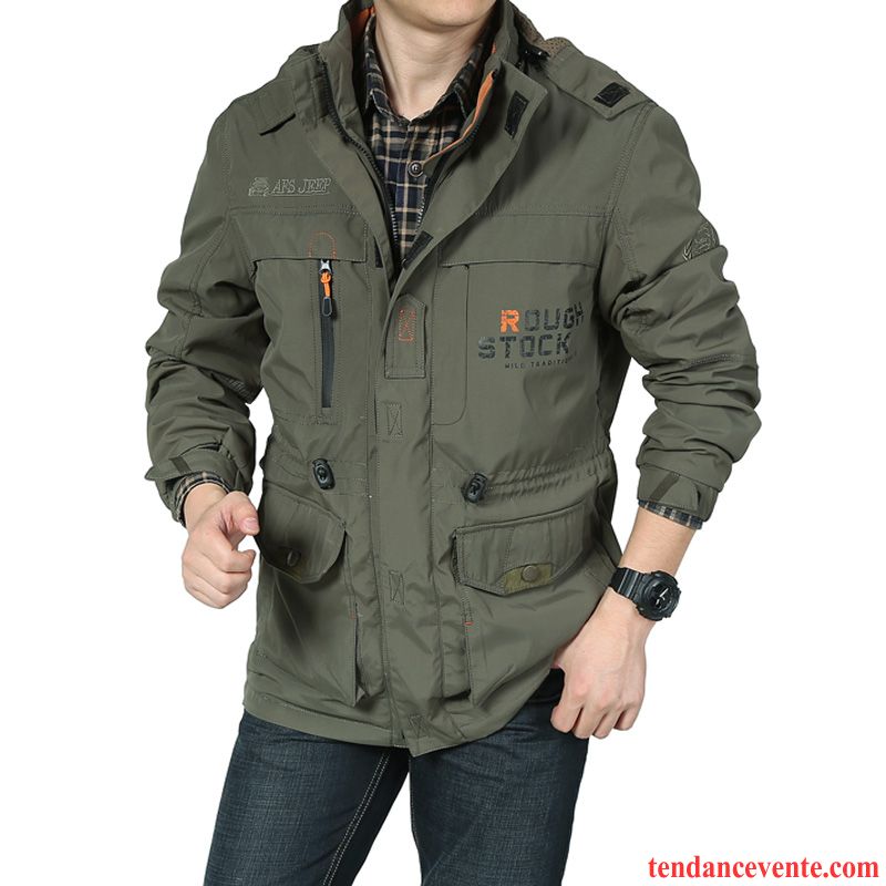 Blouson Homme En Solde Homme Longue Printemps Veste Jeunesse Pardessus Une Veste L'automne Pérou