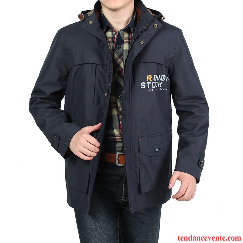 Blouson Homme En Solde Homme Longue Printemps Veste Jeunesse Pardessus Une Veste L'automne Pérou