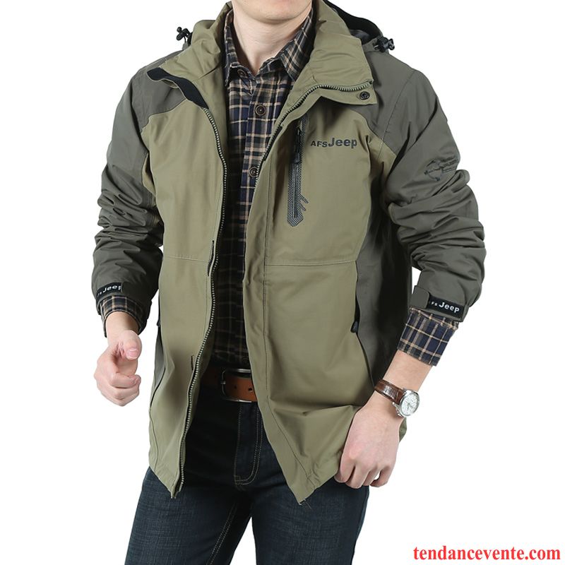 Blouson Homme En Solde Homme Longue Printemps Veste Jeunesse Pardessus Une Veste L'automne Pérou