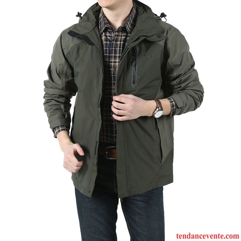 Blouson Homme En Solde Homme Longue Printemps Veste Jeunesse Pardessus Une Veste L'automne Pérou