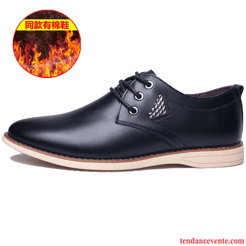 Boots Homme Soldes Chaussures En Coton Angleterre Laçage L'automne Entreprise Printemps Décontractée Homme Plus De Velours