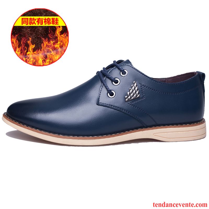 Boots Homme Soldes Chaussures En Coton Angleterre Laçage L'automne Entreprise Printemps Décontractée Homme Plus De Velours