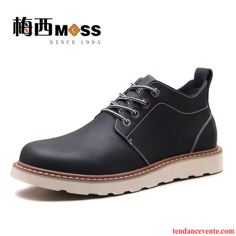 Bottes De Marque Homme Homme Chaussures De Travail En Cuir Bureau Blé