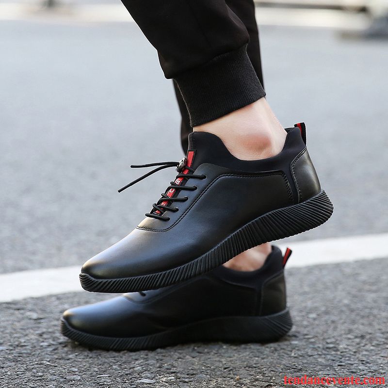 Bottes De Skate Pas Cher Pour Homme Sport Tendance Homme Décontractée Printemps Noir Chaussures De Course Tous Les Assortis