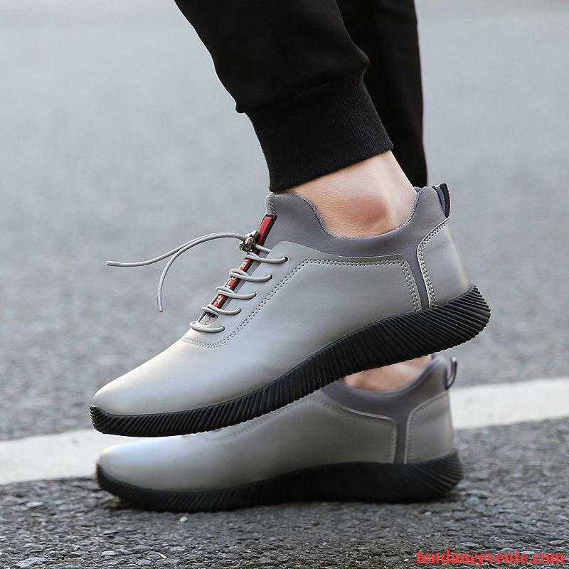 Bottes De Skate Pas Cher Pour Homme Sport Tendance Homme Décontractée Printemps Noir Chaussures De Course Tous Les Assortis