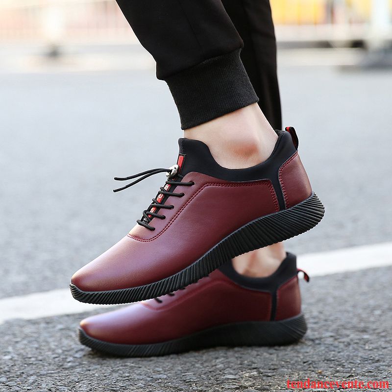 Bottes De Skate Pas Cher Pour Homme Sport Tendance Homme Décontractée Printemps Noir Chaussures De Course Tous Les Assortis