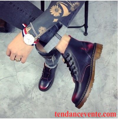 Bottes En Ligne Pas Cher Derbies Noir L'automne Homme Tendance Bureau Mode Hiver Hautes Gros Décontractée Pas Cher