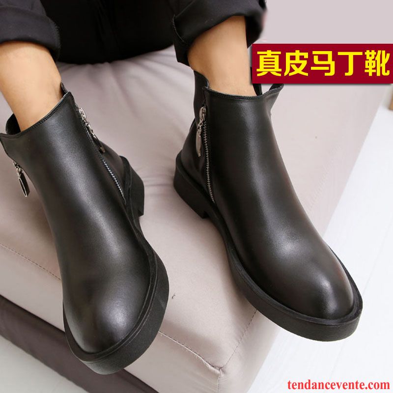 Bottes Homme Chic Angleterre Tendance Homme Printemps Pointe Pointue En Cuir