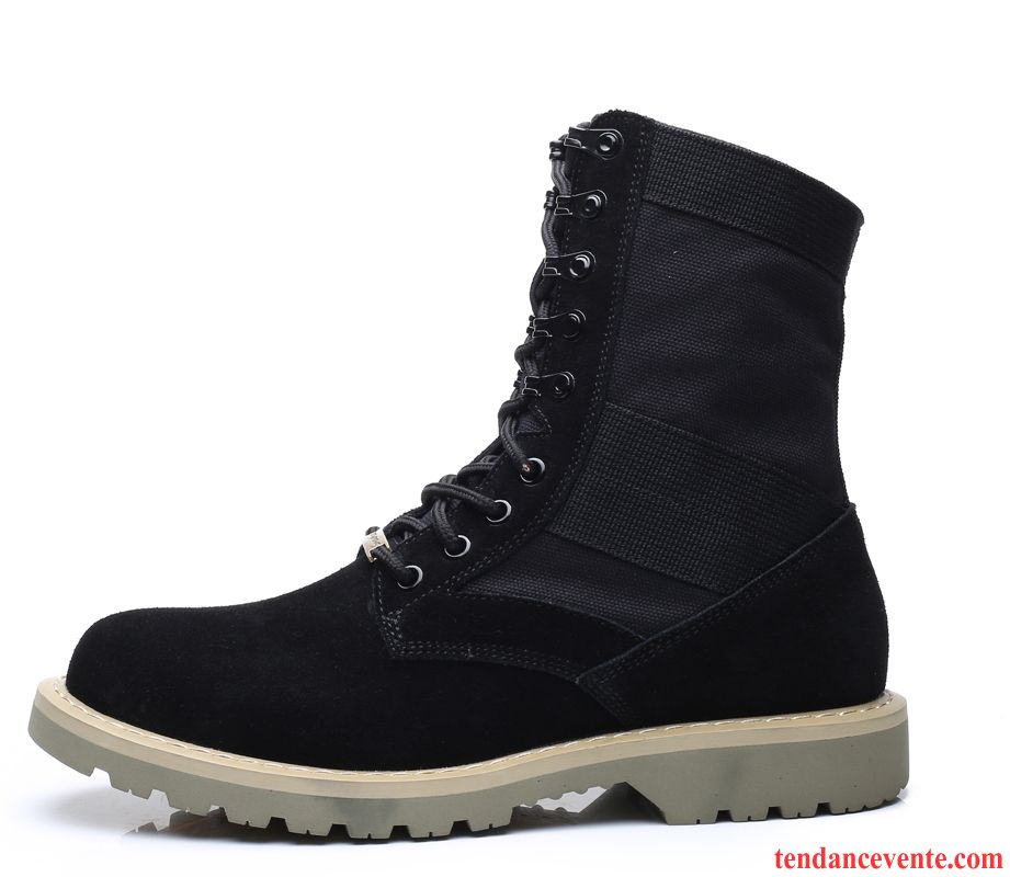 Bottes Marque Homme Tendance Tous Les Assortis Fantaisie Bureau Homme Noir Hautes L'automne Soldes