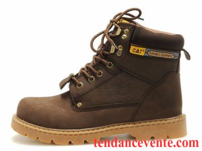 Bottes Marron Homme Homme Chaussures De Travail De Plein Air Hautes Angleterre Femme Cuir Véritable Gros L'automne Jaune Fantaisie Printemps Rouge Pas Cher