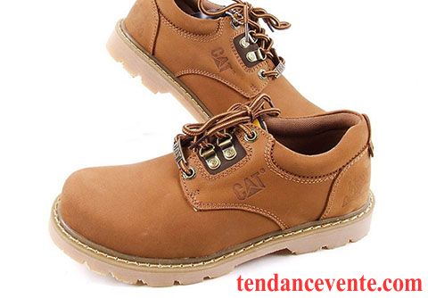 Bottes Marron Homme Homme Chaussures De Travail De Plein Air Hautes Angleterre Femme Cuir Véritable Gros L'automne Jaune Fantaisie Printemps Rouge Pas Cher