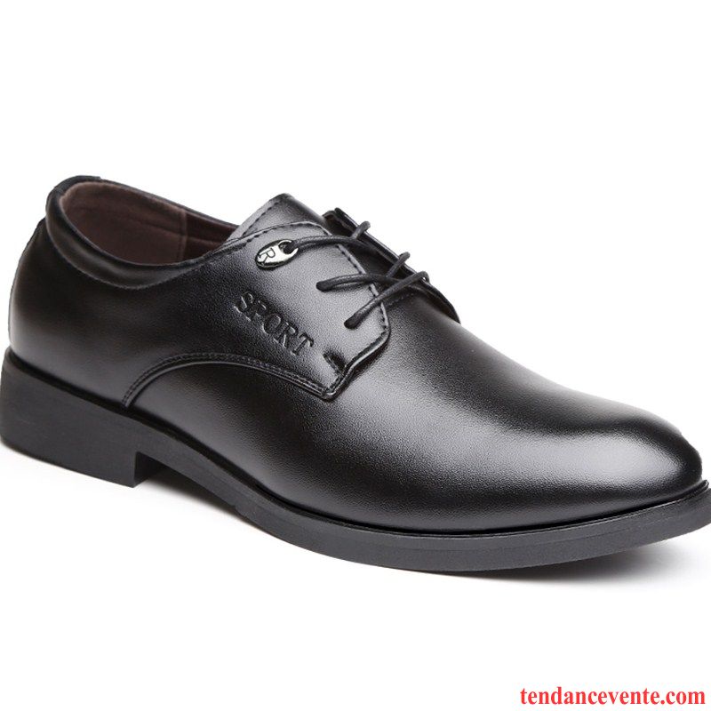 Bottines Homme Cuir Soldes L'automne Printemps Jeunesse Plus De Velours Laçage Entreprise Bout Rond Décontractée Angleterre Homme Tendance Chaussures De Mariage Écarlate Soldes