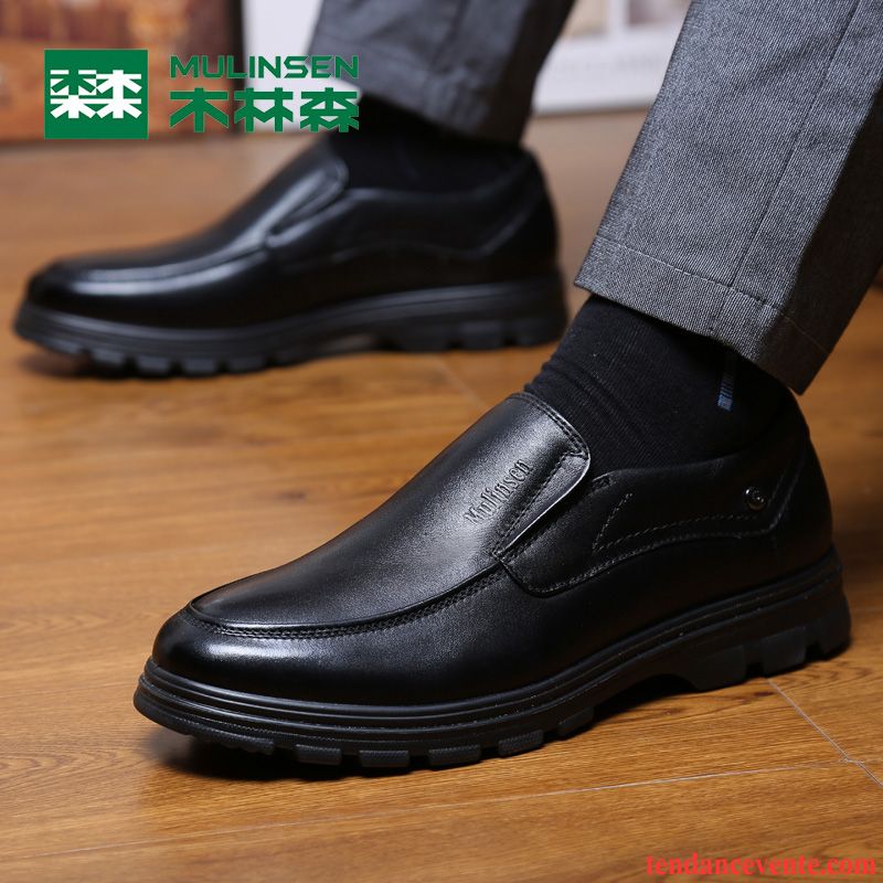 Bottines Homme Pas Cher Cuir Véritable Entreprise Printemps Décontractée Homme Basse Chameau