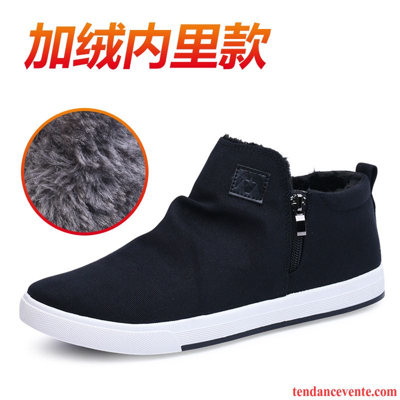 Bottines Homme Skate L'automne Tendance Tous Les Assortis Chaussures En Tissu Homme Toile Étudiant Décontractée Printemps