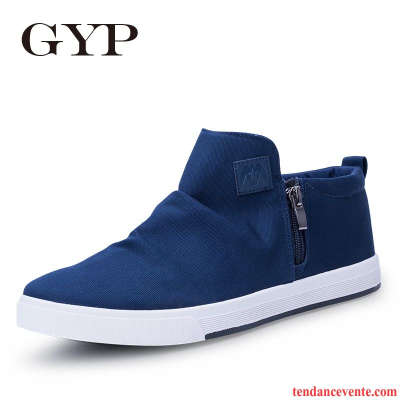 Bottines Noires Homme Pas Cher Homme Décontractée Chaussures En Tissu Chaussures En Coton Hautes Hiver Printemps Tendance Toile Paresseux Pérou Pas Cher