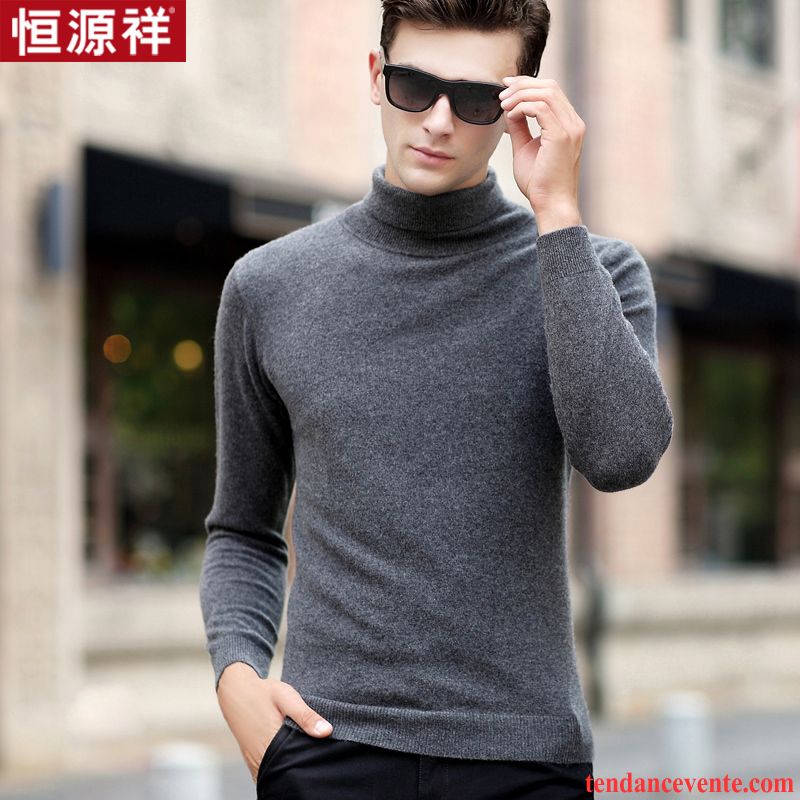 Cardigan En Laine Homme Chemise En Bas Homme Hiver Pull Pure L'automne Renforcé Pullovers Haut Court